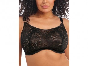 Black Wacoal Elomi Kelseylette Bralettes | GJMOHID-05