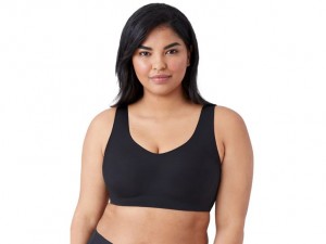 Black Wacoal Flawless Comfort Wire Free Crop Underwear | NAIHXVQ-95