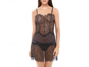 Black Wacoal b.tempt'd b.sultry Chemise Bodysuit | NPIVLBS-31