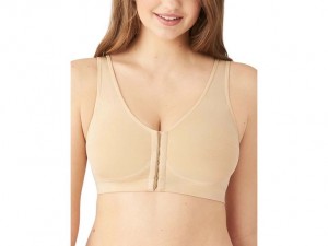 Brown Wacoal B-Smooth® Front Closelette Bralettes | GJRVIZL-02