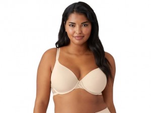 Brown Wacoal French Garden Seamless Underwire T-Shirt | YRFIKHT-36