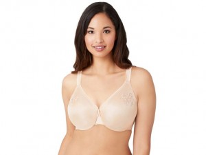 Brown Wacoal Slimline Seamless Underwire Minimizer Underwear | NEOWQCA-26