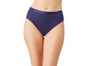 Dark Purple Wacoal Tailored Finish Hi-Cut Brief | PDFLQXS-40