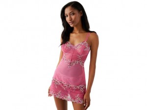 Pink Wacoal Embrace Lace® Chemise Bodysuit | PZGAQIV-29