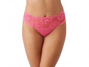 Pink Wacoal Light and Lacy Hi-Cut Brief | HTKRVBU-24