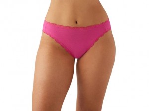 Pink Wacoal b.tempt'd Inspired Eyelet Hi-Leg Brief | DINPYHX-54