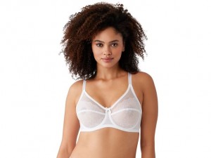 White Wacoal Retro Chic Full Figure Underwire Underwear | HJXSWFV-53