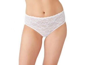 White Wacoal Soft Sense Hipster Panty | OHKTERV-15