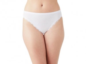 White Wacoal b.tempt'd Innocence Hi-Leg Brief | ZWQKDJX-48