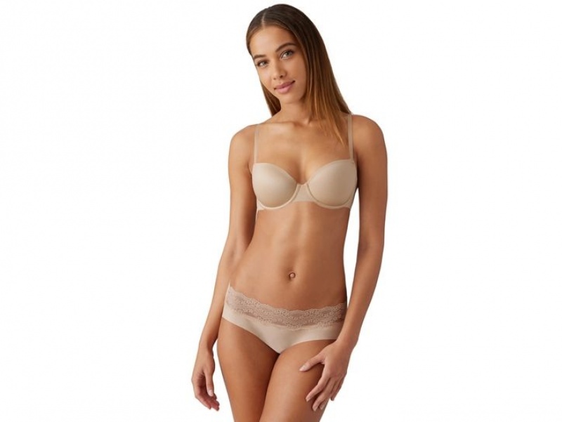 Beige Wacoal b.tempt'd Future Foundation Balconette Underwear | QBNGOKS-09