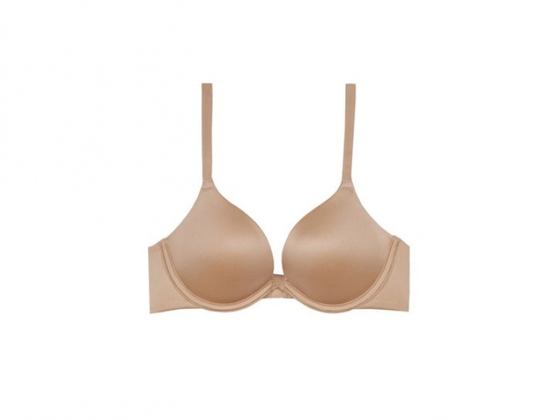 Beige Wacoal b.tempt'd Future Foundation Push-Up Bra | XZFAYTO-61