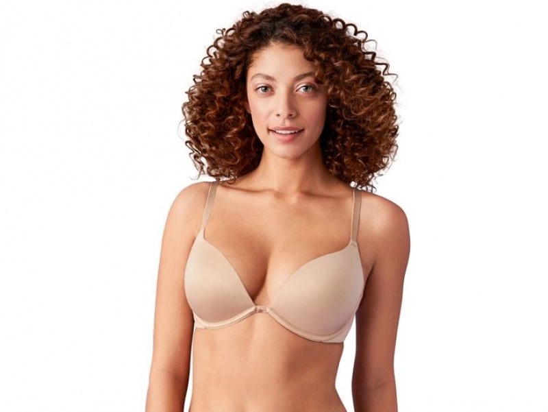 Beige Wacoal b.tempt\'d Future Foundation Push-Up Bra | XZFAYTO-61