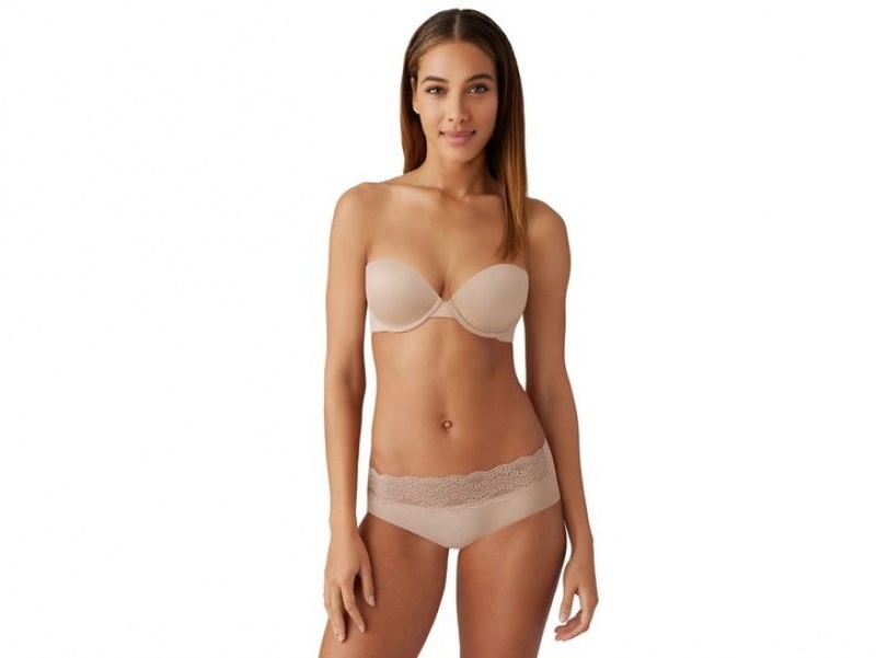 Beige Wacoal b.tempt'd Future Foundation Strapless Bra | RPZKXNQ-35