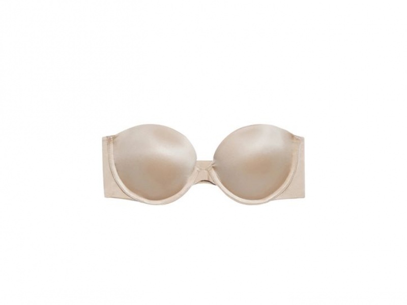 Beige Wacoal b.tempt'd Future Foundation Strapless Bra | RPZKXNQ-35