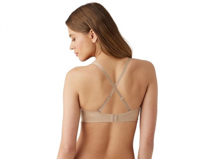 Beige Wacoal b.tempt'd Future Foundation Wire Free Strapless Bra | DJKQEBT-41