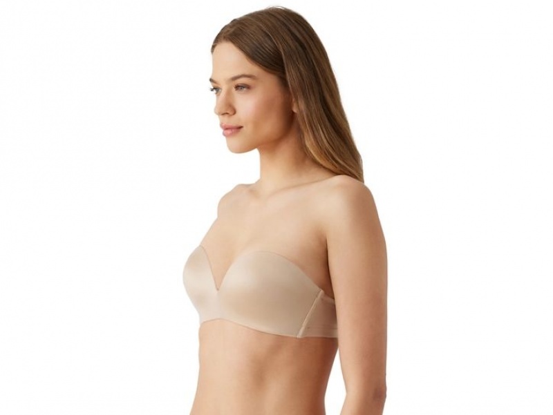 Beige Wacoal b.tempt'd Future Foundation Wire Free Strapless Bra | DJKQEBT-41