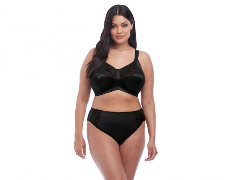 Black Wacoal Elomi Cate Wire Free Underwear | HYIUDWG-65