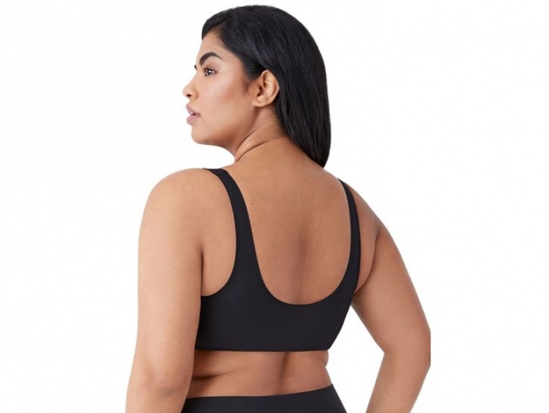 Black Wacoal Flawless Comfort Wire Free Crop Underwear | NAIHXVQ-95