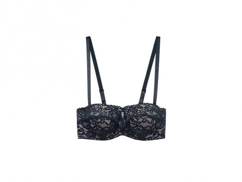 Black Wacoal b.tempt'd Ciao Bella Strapless Bra | FUDHPIN-61