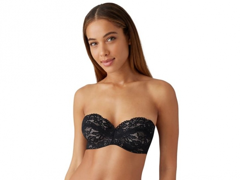 Black Wacoal b.tempt\'d Ciao Bella Strapless Bra | FUDHPIN-61