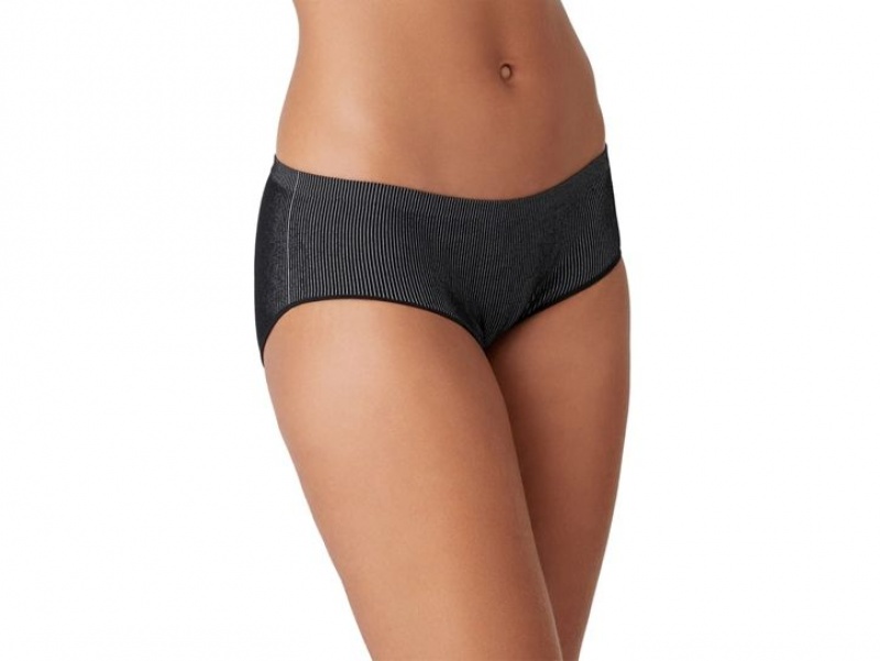 Black Wacoal b.tempt'd Comfort Intended Rib Hipster Panty | IOMTQAB-25