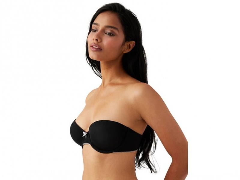 Black Wacoal b.tempt'd Modern Method Strapless Bra | TSIQAVH-79