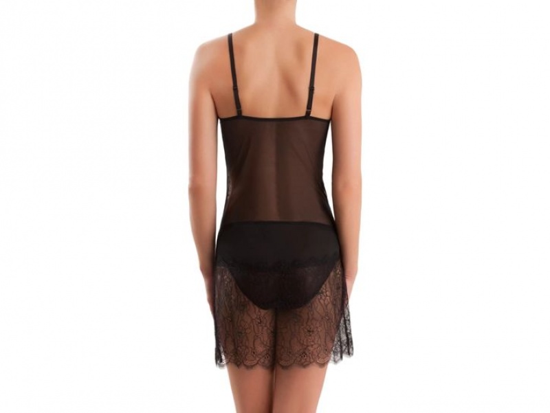 Black Wacoal b.tempt'd b.sultry Chemise Bodysuit | NPIVLBS-31