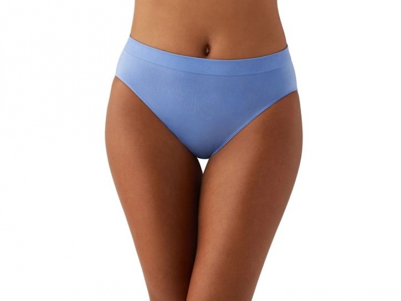 Blue Wacoal B-Smooth® Seamless Hi-Cut Brief | YGFDRBM-09