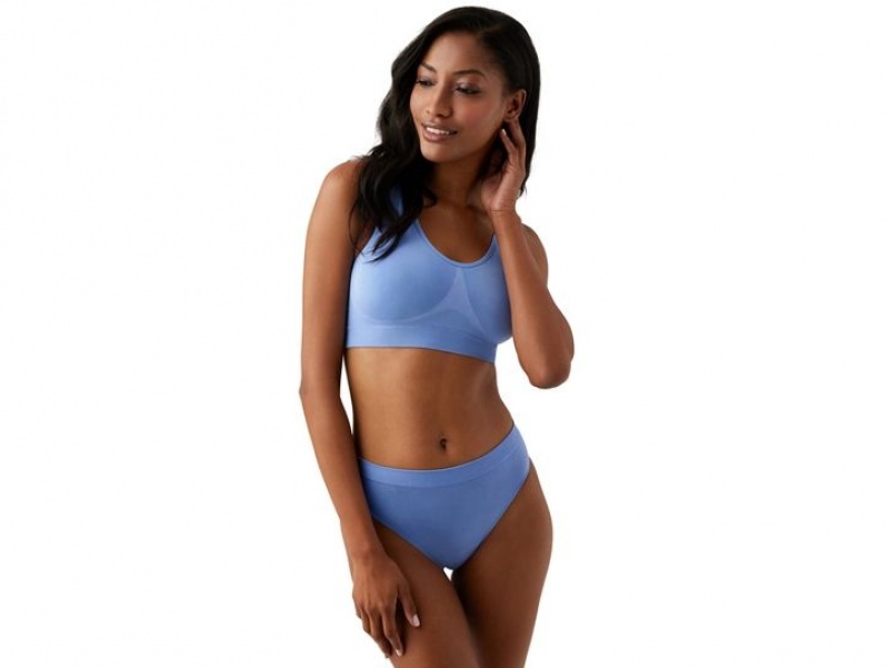 Blue Wacoal B-Smooth® Wire Freelette Bralettes | GUCMAFD-87