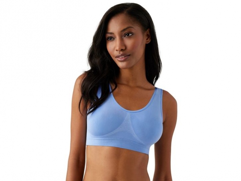 Blue Wacoal B-Smooth® Wire Freelette Bralettes | GUCMAFD-87