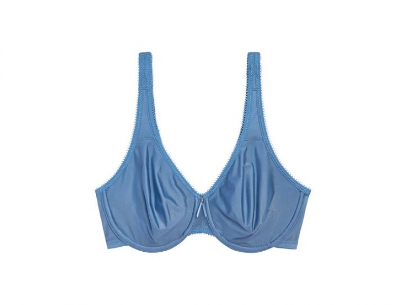 Blue Wacoal Basic Beauty Full Figure Seamless Underwire Underwear | TJACFLZ-64