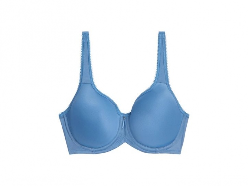 Blue Wacoal Basic Beauty Spacer Underwire T-Shirt | ZCSHGTI-39