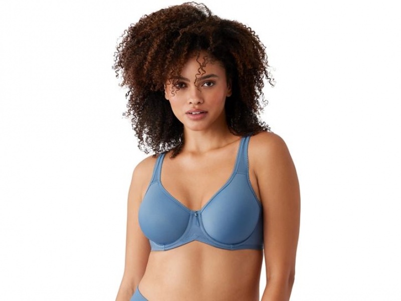 Blue Wacoal Basic Beauty Spacer Underwire T-Shirt | ZCSHGTI-39