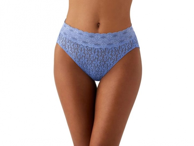 Blue Wacoal Halo Hi-Cut Brief | VMDPYCE-87