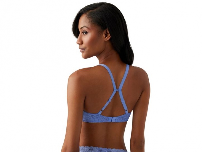 Blue Wacoal Halo Underwire Lace | MEFHNGX-81