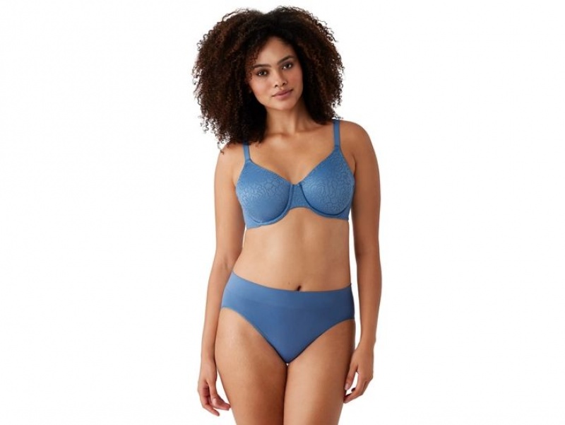 Blue Wacoal Inside Job Underwire Underwear | BYTXGLQ-32