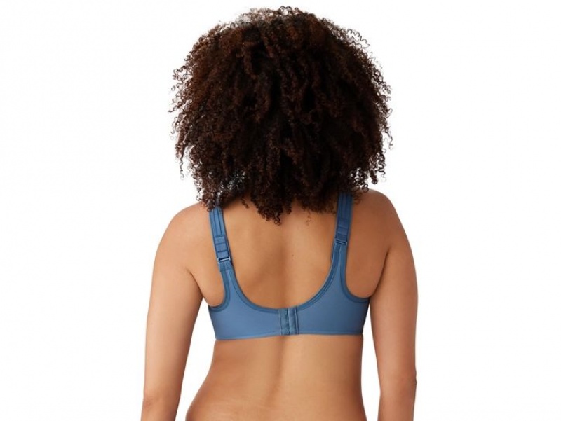 Blue Wacoal Simone Underwire Sports Bra | VWINCFP-57