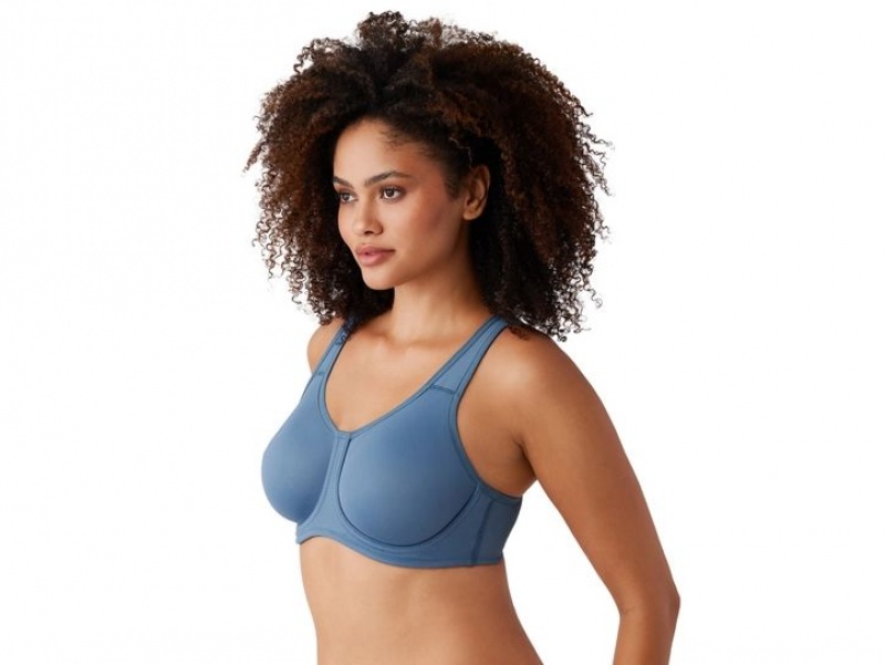 Blue Wacoal Simone Underwire Sports Bra | VWINCFP-57