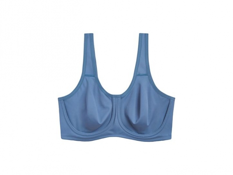 Blue Wacoal Simone Underwire Sports Bra | VWINCFP-57