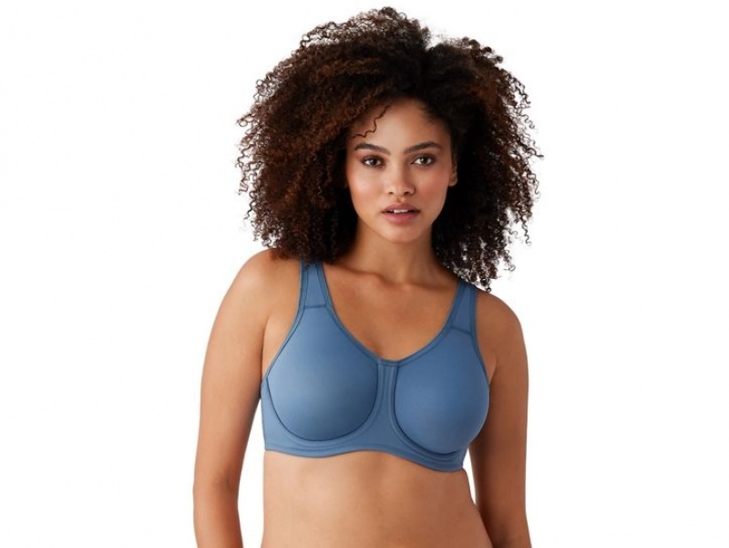 Blue Wacoal Simone Underwire Sports Bra | VWINCFP-57