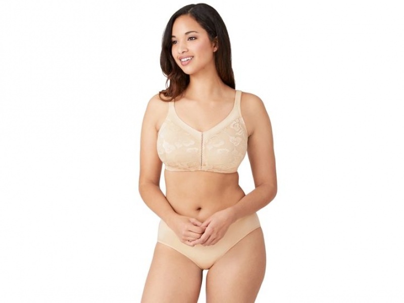 Brown Wacoal Awareness Full Figure Seamless Wire Free Underwear | KXIBFSP-40