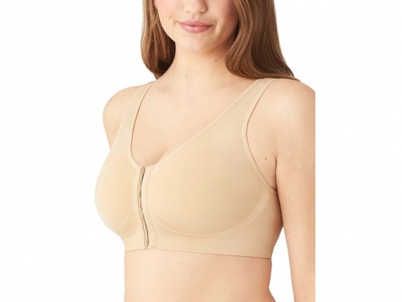 Brown Wacoal B-Smooth® Front Closelette Bralettes | GJRVIZL-02