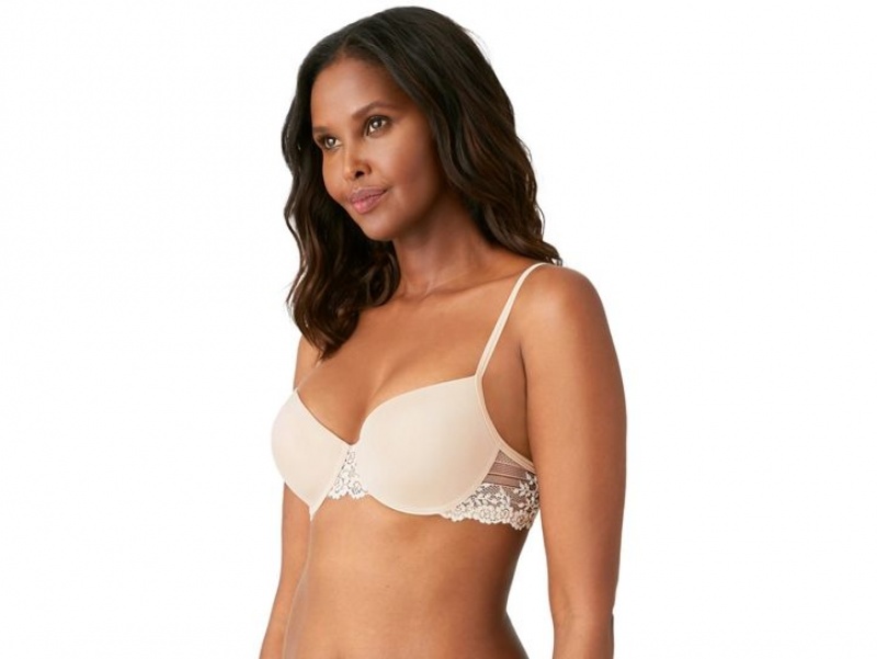 Brown Wacoal Embrace Lace® Petite Underwire Push-Up Bra | HPLJWEG-91