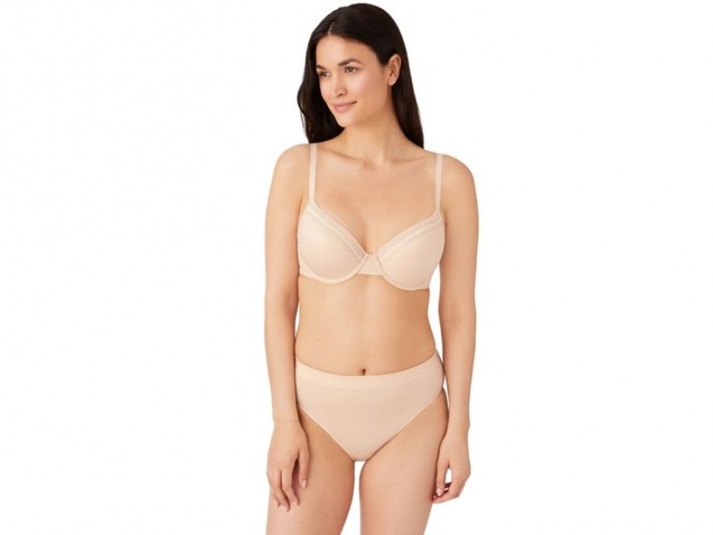 Brown Wacoal Perfect Primer Underwire T-Shirt | ZSOINTL-87