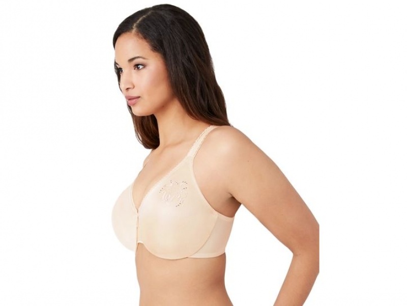 Brown Wacoal Slimline Seamless Underwire Minimizer Underwear | NEOWQCA-26