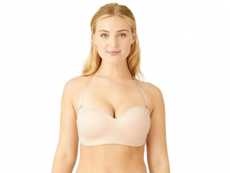 Brown Wacoal Staying Power Wire Free Strapless Bra | RUOCNLS-14