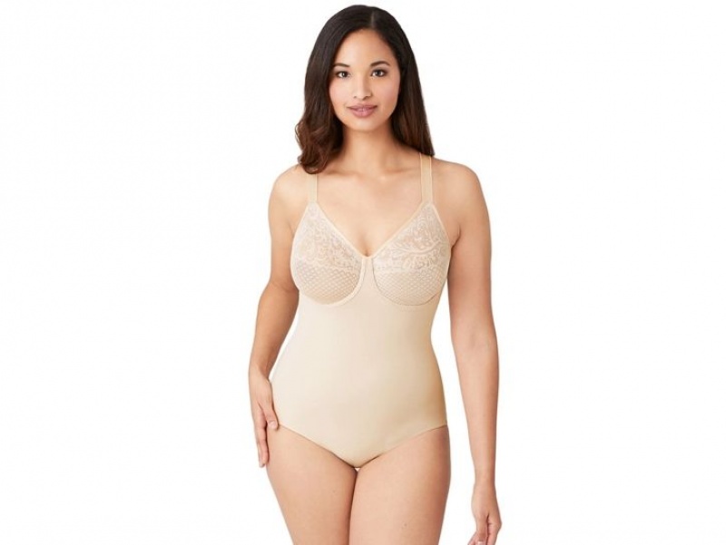 Brown Wacoal Visual Effects Body Briefer with Minimizer Bodysuit | YKNASJQ-97