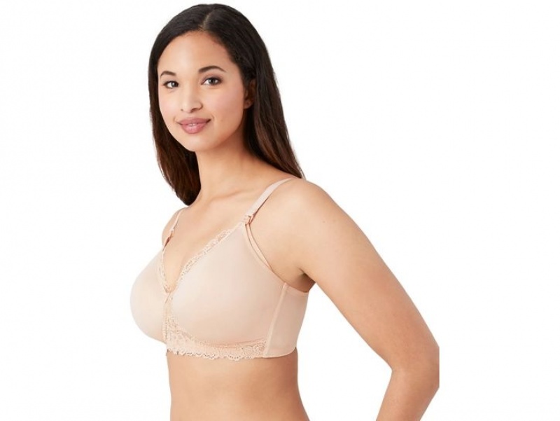 Brown Wacoal Wire Free Nursing Underwear | VGOPNWU-62