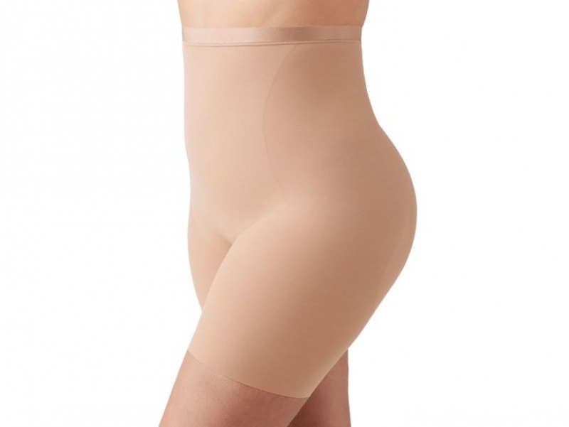 Khaki Wacoal Shape Revelation® Hourglass Hi-Waist Thigh Shapewear | ECKHFPJ-29