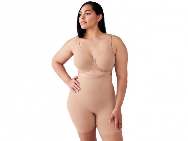 Khaki Wacoal Shape Revelation® Hourglass Hi-Waist Thigh Shapewear | ECKHFPJ-29